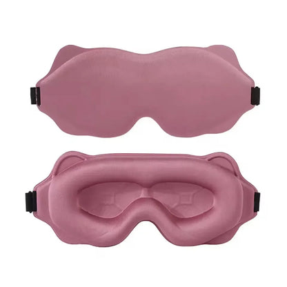 Masque de Sommeil 3D Rembourré — Bloque la Lumière, Ultra Doux