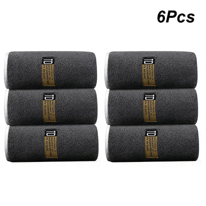 Lot de 6 Serviettes Microfibre 40×80 cm | Douces, Absorbantes & Séchage Rapide | 4 Coloris