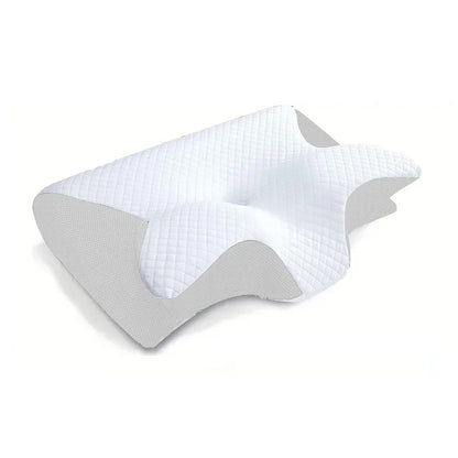 Oreiller À Mémoire de Forme Cervical – Profilé Papillon, Soulagement du Cou