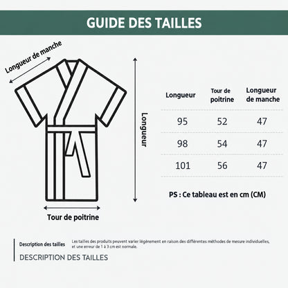 Peignoir d'Été à Manches Courtes pour Homme – Kimono Soyeux Léger