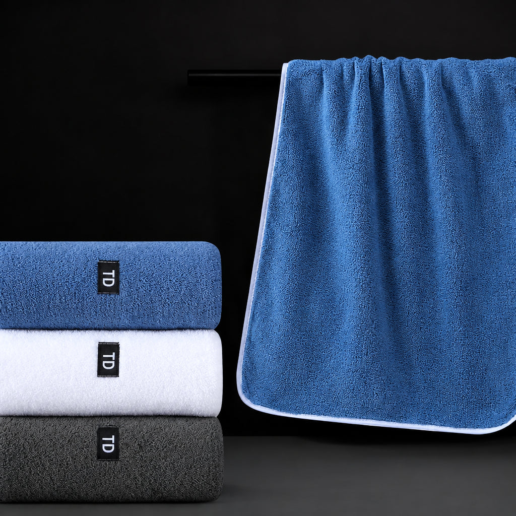 Lot de 6 Serviettes Microfibre 40×80 cm | Douces, Absorbantes & Séchage Rapide | 4 Coloris
