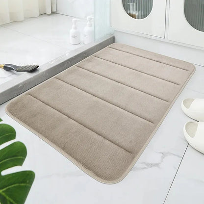 Tapis de Salle de Bain Velours Microfibre — Absorption Rapide & Confort