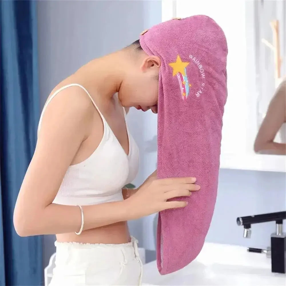 Bonnet Serviette Microfibre à Séchage Rapide pour Cheveux