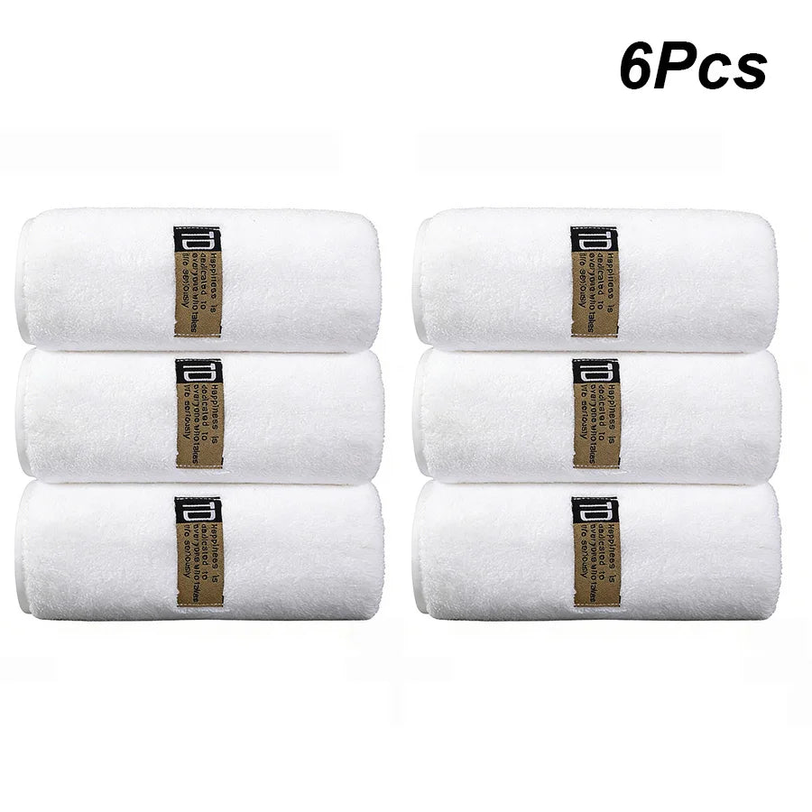 Lot de 6 Serviettes Microfibre 40×80 cm | Douces, Absorbantes & Séchage Rapide | 4 Coloris
