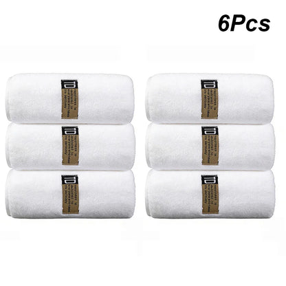 Lot de 6 Serviettes Microfibre 40×80 cm | Douces, Absorbantes & Séchage Rapide | 4 Coloris