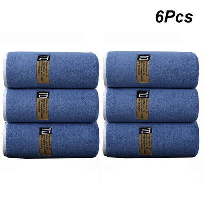 Lot de 6 Serviettes Microfibre 40×80 cm | Douces, Absorbantes & Séchage Rapide | 4 Coloris