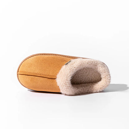 Pantoufles Moelleuses Femme en Faux Daim – Semelle EVA, Hiver
