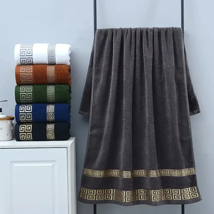 Ensemble de 2 Serviettes en Coton Peigné – Visage & Bain, 6 Coloris
