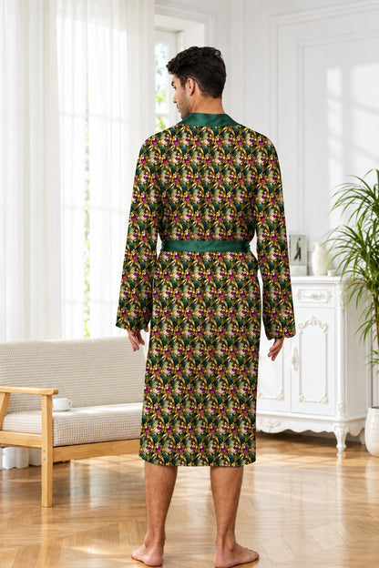 Robe de Chambre Longue Homme — Impression Numérique & Séchage Rapide