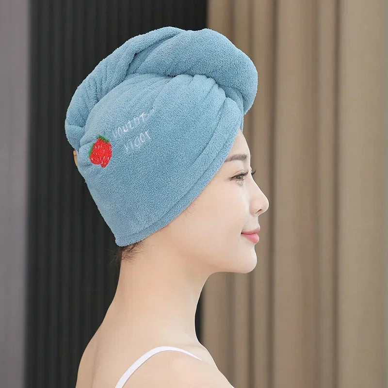 Bonnet Serviette Microfibre à Séchage Rapide pour Cheveux