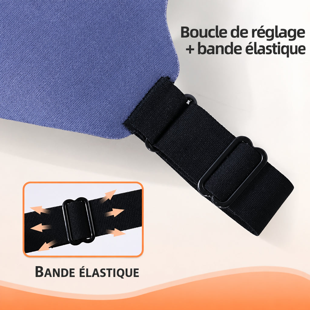 Masque de Sommeil 3D Rembourré — Bloque la Lumière, Ultra Doux